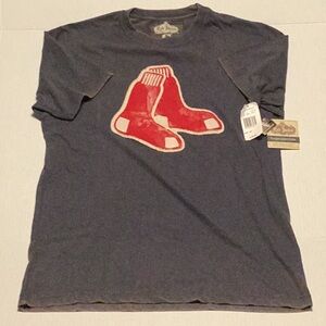Red Jacket Boston Red Sox MLB Distressed Retro T-Shirt Navy Small NWT